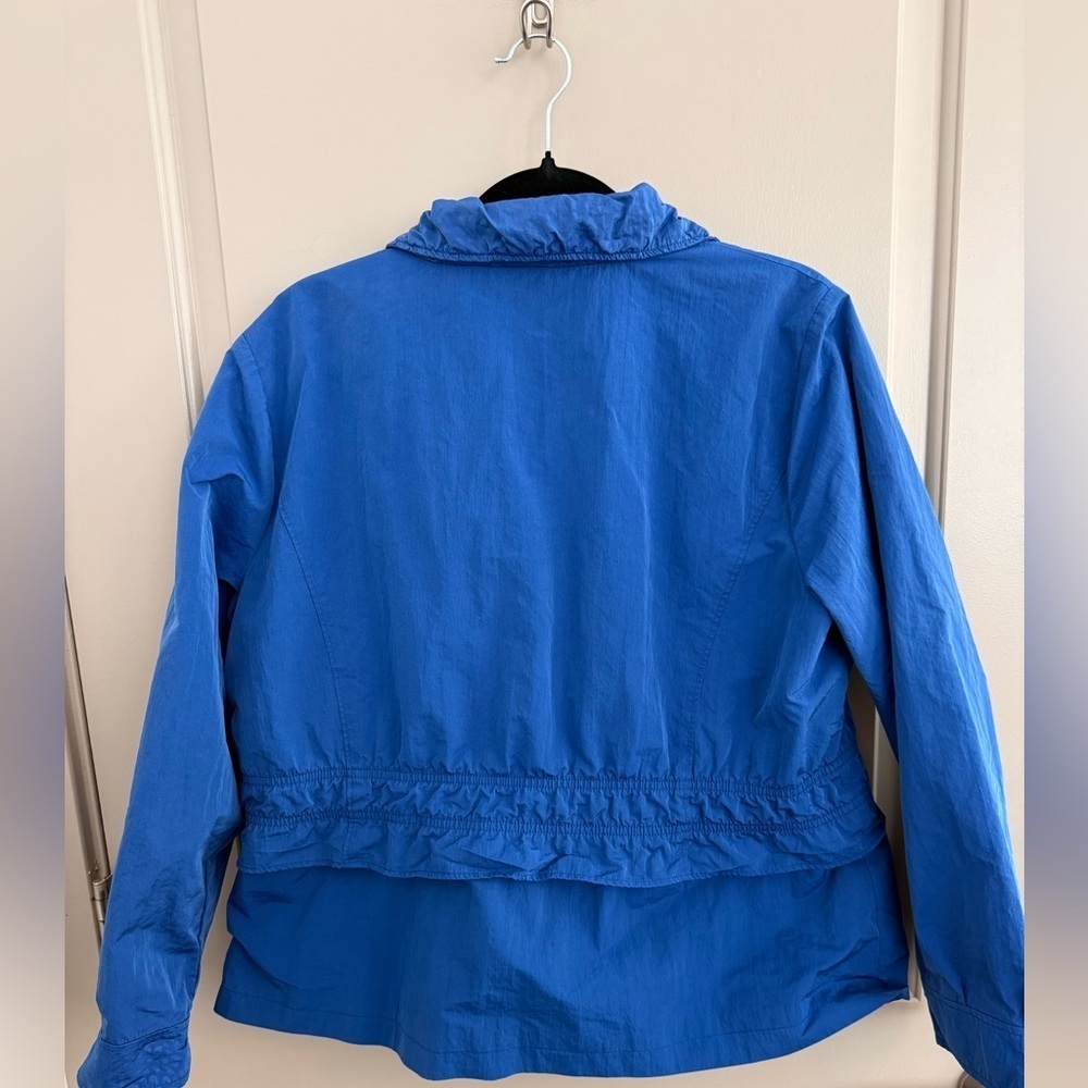 Chicos Zenergy Cobalt lightweight jacket weather protection sz 3 (equiv 14-16) - Picture 6 of 7